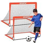 2 Pack 4' x 3' Soccer Goal Net Set,