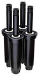 Rain Bird 1804AP4PK Professional Pop-Up Sprinkler, Adjustable 0° - 360° Pattern, 8' - 15' Spray Distance, 4" Pop-up Height, 4-Pack