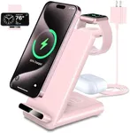 Wireless Charging Station,3 in 1 Wi