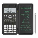 NEWYES Engineering Scientific Calculator with Writing Tablet, Upgraded 991MS, with Solar Battery, 349 Functions, Professional Portable Foldable Calculator Notepad for Students, Teacher, Engineer