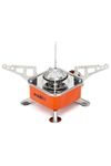 BISONBERG Camping Gas Stove Lightweight Folding Furnace Outdoor Metal Camping Stove For Picnic Cooking Gas Burners Folding Stove With Storage Bag - Stainless Steel A1