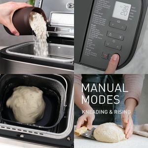 Panasonic Fully Automatic Bread Maker – 31 Programs, Yeast & Nut Dispenser, Silver