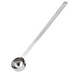 U-Taste 1 Tablespoon Coffee Scoop: 18/8 Stainless Steel Measuring Scooper, 8.5in Long and Thick Handle Metal Meaure Spoon for Ground Coffee, Bean, Powder in Canister and Jar (15ml/1Tbsp, Silver)