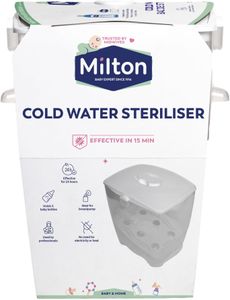 Milton Cold Water Steriliser – White Baby Bottle Sterilizer