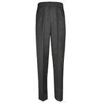 Romaans Boys Pull Up School Trousers Elasticated Pull On Black Grey Navy Age 2 3 4 5 6 7 8 9 10 11 12 13 (Grey, 5-6 Years)