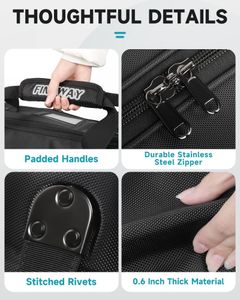 Findway Golf Travel Bag with Wheels – Waterproof, Hard Case Top, Lightweight