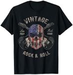 American Flag Guitar Vintage Rock a