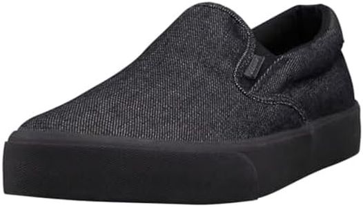 Lugz Men's Clipper Fashion Sneaker, Black Denim, 8.5