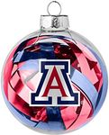 NCAA Large Tinsel Ball Ornament, 431386, Clear, 3.25" in Diameter