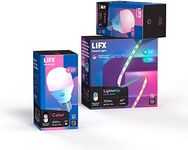 LIFX Bedroom Bundle – with 2 Color 800 Lumen Smart Bulb and 40″ LED Smart Lightstrip