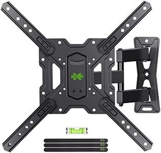 USX MOUNT Full Motion TV Wall Mount for 26-60 Inch TVs up to 77 Lbs, Articulating TV Mount with Perfect Center Design, Single Stud TV Wall Bracket, Max VESA 400x400mm, XMM006