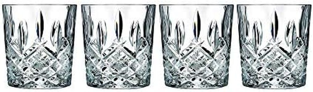 Marquis by Waterford Markham Double Old Fashion Set of 4, 11 oz, Clear