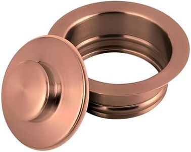 Strictly Sinks Garbage Disposal Flange & Stopper - Stainless Steel Garbage Disposal Drain for 3-1/2 Inch Standard Sink Drain Hole - Anti-Clog Kitchen Sink Drain with Garbage Disposal Stopper Copper