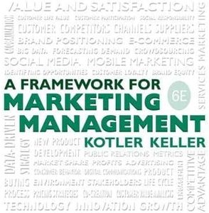 Framework for Marketing Management KOTLER KELLER 6th Edition Paperback