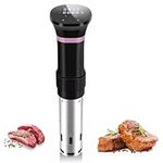 Sous Vide Machine with 1100w, Ultra Quiet Immersion Circulator with Stainless Steel Max Water Volume 23L 25~95°C Thermal Time Control, Precise Cooker for Restaurant