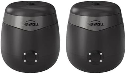 Thermacell Patio Shield E90 Mosquito Repellent E-Series Rechargeable Repeller; 20' Mosquito Protection Zone; Includes 12-Hour Repellent Refill; No Spray, Flame or Scent; Bug Spray Alternative