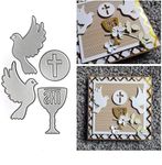 Bird Pigeon Cutting Dies for Card Making，Bird Pigeon Cutting Dies Cut Stencils for DIY Scrapbooking Photo Album Decorative Embossing Paper Dies for Card Making Templated+Cute Brooch Pin