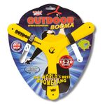 Wicked Outdoor Booma | Classic Sports Boomerang from Wicked Vision | Advanced Tri-Blade Design for Stable, Accurate Return Flight | 15-20 Metre Flight Range (Yellow)