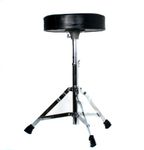 RockJam DP-001 Adjustable Drum Stool Drum Throne with Padded Seat, Black, ‎35 x 30 x 10 cm