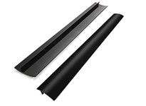 Stove Counter Gap Cover.Kitchen Stove Guard Gap Filler Cover.Heat Resistant and Widely Used in Kitchen Stove, Oven, Washer, Dry Cleaning Machine.Set of 2, Black (2.2''W x 21''L)