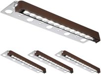 LEONLITE Classic Series 12 Inch LED Retaining Wall Lights, Hardscape Lighting Low Voltage, Low Voltage Landscape Lights, 12V Paver Lights, 3W Outdoor Step Lights, 5000K Daylight, ETL, Pack of 4