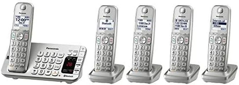 Panasonic KX-TGE475S Cordless Phone System - 5 Handsets