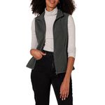 Amazon Essentials Women's Classic-Fit Sleeveless Polar Soft Fleece Vest (Available in Plus Size), Charcoal Heather, Large