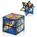 Euclidean Cube Star Cube 2 in 1 Yoshimoto Cube for Kids and Adults, Toy Gifts for Boys and Girls Ages 8-12