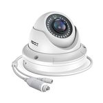 ZOSI 5MP Add-on POE IP Camera Outdoor Indoor Dome Camera with Night Vision Only Work with ZOSI POE Security Camera System and NVR (Model: ZR16DK, ZR08EN, ZR08DN, ZR08PN)