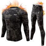 romision Thermal Underwear for Men Long Johns Thermals Hunting Gear Long Underwear Top and Bottom Set Cold Weather XS-4XL