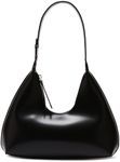 NahiAoo Shoulder Bag for Women Small Black White Shoulder Purse Hobo Bag Trendy Purse 2023, Black, Small