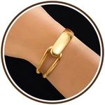 Gold Bangle Bracelets for Women, Gold Bracelet Teen Girl Gifts Trendy Stuff Irregular Minimalist Hinged Hollow Cuff Bangle Stocking Stuffers Christmas Jewelry