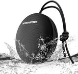 Monster Bluetooth Speaker, IPX8 Shower Speaker Waterproof, Bluetooth 5.4 with Loud HD Sound and Robust Bass, Extra Long Playtime Punchy, for Home, Beaches Portable Wireless Outdoor Speakers