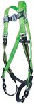 Honeywell P950-4/UGN Miller DuraFlex Python Pass Through Full Body Harness with D-Ring, Universal, Green