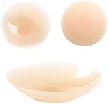 Adhesive-Free Nipple Covers for Women Reusable Breast Pasties Ultra Thin Invisible Silicone Bra