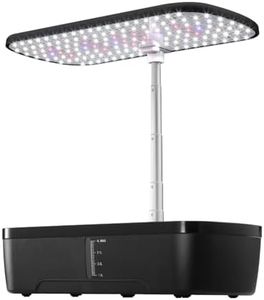Maxkon 12 Pods Hydroponics Growing System Indoor Herb Garden Kit Plant Germination Full Spectrum with 20W LED Light Smart Planter and 4L Tank Water Pump