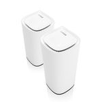 Linksys Velop Pro WiFi 6E Mesh System MX6202-KE — Cognitive Mesh Router with 6 Ghz Band Access & 5.4 Gbps True Gigabit Speed — Whole-Home Coverage up to 6,000 sq. ft. & 400 Devices — 2 Pack