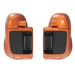 Mocardine Lower Vented Leg Fairing Kits, Glove Box Fits for Harley Touring, FLT, FLHT, FLHTCU, FLHRC, Road Glide, Road King, Street Glide, Electra Glide 2014-2023 Amber Whisky