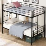 PVWIIK Twin Over Twin Metal Bunk Be