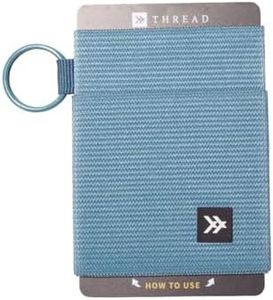 Thread Wallets Ultra Slim Minimalist Card Holder Wallet for Men and Women (Surf Blue, One Size)