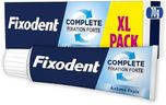 Fixodent Complete Fraîcheur Crème Adhésive Pour Prothèses Totales et Partielles, Tenue Toute La Journée, 70ml