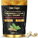 Ashwagandha Capsules 8000MG - 90 Pack - High Strength Cortisol Reducing Supplements, Premium Ashwagandha High Strength Formula for Stress Relief and Vitality