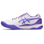 ASICS Women's Gel-Resolution 9 Tennis Shoes, White/Amethyst, 6 UK
