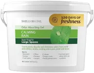 SMELLS BEGONE 1-Gallon Odor Absorber Gel - Air Freshener & Odor Eliminator for Homes, Garages & Commercial Buildings - Industrial Size - Calming Rain Scent