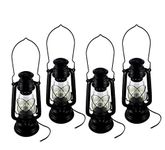 Chaitanya Hurricane Lamp for Living Room (Black, 32 x 18 cm) - Pack of 2