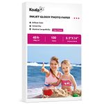 Koala Glossy Inkjet Photo Paper 8.5X14 Inches 48lb 100 Sheets Professional Glossy Photographic Paper Compatible with Inkjet Printer Use DYE Ink 180GSM