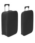 Rollink Flex Vega Cabin Plus Fully Collapsible Suitcase - Hardshell, Silent, Coated Wheels for Smooth Gliding, Scratch, Water & Impact Resistant (Black, Carry-On 21-Inch)