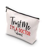 WCGXKO Future Doctor Gift MD Gift Trust Me I’m Almost A Doctor Zipper Pouch Makeup Bag for Doctor Graduation (Almost A Doctor CA)