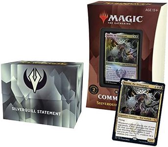 Magic The Gathering Strixhaven Commander Deck – Silverquill Statement (Black-White), 13+ years