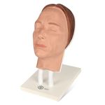 MedEduQuest Silicone Injection Mannequin Face Training Model, Makeup Head Model with Common Facial Issues for Micro-Plastic Teaching and Injection Training to Aestheticians, Plastic Surgeons